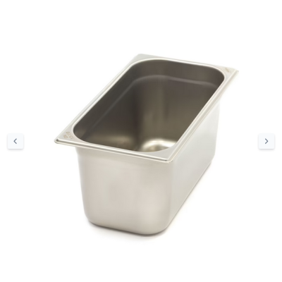  Δοχείο γαστρονόρμας 1/3 GN - 15cm βάθος - 32,5 x 17,6cm - Ανοξείδωτο χάλυβα